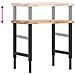 Banco Lavoro 80x60x(73-99,5) cm Legno di Faggio Rettangolare - Foto miniatura 9
