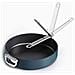 Padella Antiaderente Space 30 Cm Manico Pieghevole Acciaio Inox Adatta Per Induzione E Forno Fino A 232 Gradi Facile Da Riporre - Foto miniatura 2
