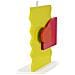 Lampada Da Tavolo Color B In Mdf Multicolore Con Paralume In Tessuto Arancione - Foto miniatura 2