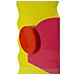 Lampada Da Tavolo Color B In Mdf Multicolore Con Paralume In Tessuto Arancione - Foto miniatura 3
