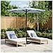 Ombrello da giardino 270 x 270 cm Poliestere Rettangolare - Foto miniatura 7