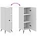 Credenza Bianco Lucido 33 x 34,5 x 90 cm Legno ingegnerizzato - Foto miniatura 9