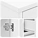 Mobile lavabo da parete Bianco 35 x 20 x 81 cm - Foto miniatura 5