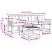 Set di divani da esterno con cuscino 5 pcs Bianco e Beige - Foto miniatura 7