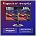 Legion Pro 27Q-10 - Monitor Gaming 26.5" QD-OLED Flat QHD 2560x1440 0 280Hz 0.03ms - AMD FreeSync Premium Pro + VESA AdaptiveSync 2xHDMI 2.1 + 1xDP 1.4 - Stand Height + Tilt + Swivel + Pivot Cavo HDMI + DP + USB A /B incluso - Foto miniatura 4