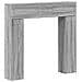 Cornice per camino Sonoma grigio 102 x 18 x 100,5 cm - Foto miniatura 1