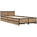 Struttura letto con testata Rovere Artigianale 80 x 200 cm - Foto miniatura 5
