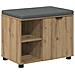 Panca per scarpe con cuscino Rovere Artigianale 60 x 38 x 46 cm - Foto miniatura 1