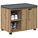 Panca per scarpe con cuscino Rovere Artigianale 60 x 38 x 46 cm - Foto miniatura 3