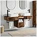 Set di mobili per il bagno 3 pz Legno antico - Foto miniatura 6