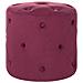 Pouf In Velluto Color Burgundy Corolla - Foto miniatura 1