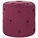 Pouf In Velluto Color Burgundy Corolla - Foto miniatura 9