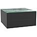 Set Divani Da Giardino 7 Pz Con Cuscini In Polyrattan Nero - Foto miniatura 2