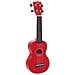 Arcobaleno Learn 2 Play Soprano Ukulele Con Essentials Pack - Red - Compreso Clip-on Sintonizzatore Aquila Strings Picks More - Foto miniatura 2
