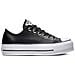 Scarpe Chuck Taylor All Star Lift Clean Leather Ox Taglia 36.5 Codice 561681c Nero - Foto miniatura 1