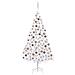 Albero Natale Artificiale con LED e Palline Bianco 210 cm PVC - Foto miniatura 1