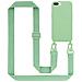Catena Di Telefoni Cellulari Compatibile Con Apple Iphone 7 Plus / 7s Plus / 8 Plus In Liquid Verde Chiaro - Coperchio Di Protezione In Silicone Con Cordino Regolabile In Lunghezza - Foto miniatura 1