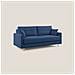 Megan Divano Letto Matrimoniale In Microfibra Smacchiabile T11 Blu - Foto miniatura 2