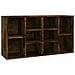 Scarpiera Rovere Fumo 103x30x54,5 Cm In Legno Multistrato - Foto miniatura 2