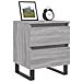 Comodini 2pz Grigio Sonoma 40x35x50 Cm In Legno Multistrato - Foto miniatura 3