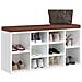 Panca Porta Scarpe Bianco Lucido 103x30x48 Cm Legno Multistrato - Foto miniatura 3