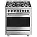 Cucina Gas B71GMX2 5 Zone Cottura Forno Elettrico Termoventilato Classe A Dimensioni 70 x 60 cm Colore Acciaio Inossidabile Master - Foto miniatura 1