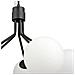 Lampada A Sospensione Nova - Nero, Bianco - Acciaio Verniciato A Polvere, Vetro - 57x100x46 Cm - Foto miniatura 6