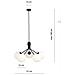 Lampada A Sospensione Nova - Nero, Bianco - Acciaio Verniciato A Polvere, Vetro - 57x100x46 Cm - Foto miniatura 7