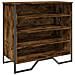 Scarpiera Rovere Fumo 80x38x78 Cm In Truciolato - Foto miniatura 2