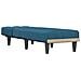 Chaise Longue In Velluto Blu - Foto miniatura 3