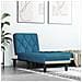 Chaise Longue In Velluto Blu - Foto miniatura 1