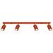 Lampada Da Soffitto Karbon 4l Rosso Ocra Sl. 1641 - Minimalista Lampada Da Soffitto Ocra Rossa 16.5x81x6.5 Cm - Foto miniatura 1