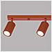 Lampada Da Soffitto Karbon 4l Rosso Ocra Sl. 1641 - Minimalista Lampada Da Soffitto Ocra Rossa 16.5x81x6.5 Cm - Foto miniatura 6