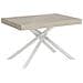 Tavolo allungabile 90x120/224 cm Karida cashmere gambe bianche - Foto miniatura 1