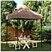 Tenda Da Festa Pieghevole Pop-up Marrone 200x200x306 Cm - Foto miniatura 1