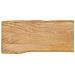 Piano Tavolo 100x40x2,5 Cm Bordi Vivi In Legno Massello Mango - Foto miniatura 1