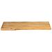 Piano Tavolo 100x40x2,5 Cm Bordi Vivi In Legno Massello Mango - Foto miniatura 3