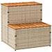 Bordo Per Vasca Idromassaggio Beige Polyrattan&massello Acacia - Foto miniatura 1