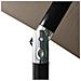 Ombrellone A Sbalzo Con Palo In Acciaio E Led Tortora 2x3 M - Foto miniatura 7
