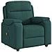 Poltrona Massaggiante Reclinabile Verde Scuro in Tessuto - Foto miniatura 1