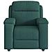 Poltrona Massaggiante Reclinabile Verde Scuro in Tessuto - Foto miniatura 3