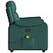 Poltrona Massaggiante Reclinabile Verde Scuro in Tessuto - Foto miniatura 4