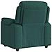 Poltrona Massaggiante Reclinabile Verde Scuro in Tessuto - Foto miniatura 5