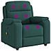 Poltrona Massaggiante Reclinabile Verde Scuro in Tessuto - Foto miniatura 6