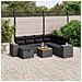 Set Divani da Giardino con Cuscini 8 pz Nero in Polyrattan - Foto miniatura 2