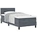 Letto Box Spring con Materasso Grigio Scuro 90x200 cm in Velluto - Foto miniatura 1
