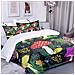 Set Biancheria Da Letto Colorata Con Funghi Microfibra 135x200cm 80x80cm - Foto miniatura 2