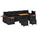Set Divano da Giardino 10 pcs Nero 90 x 55 x 71 cm Poly Rattan - Foto miniatura 1