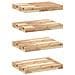 Mensole da Parete 4 pz 60x30x4 cm Legno Acacia Non Trattato - Foto miniatura 1