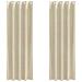 Tende con tende 2 pcs Crema 140 x 245 cm Velluto - Foto miniatura 1